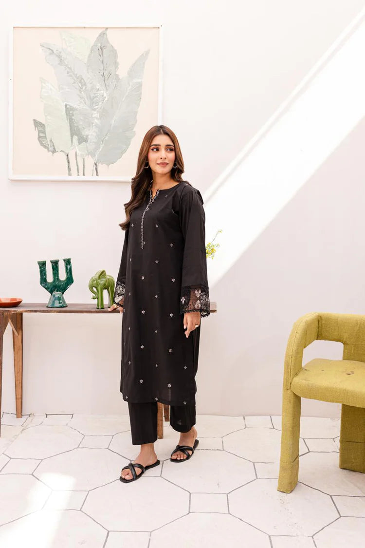 2PC Embroidered Dress- 1012